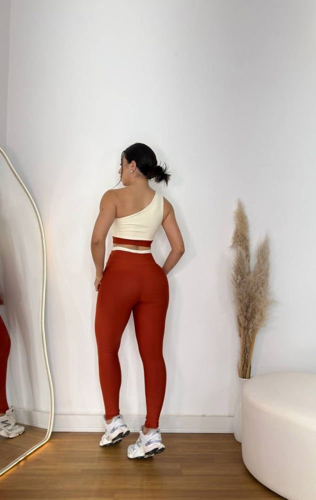 Conjunto Bicolor de legging Top Gota