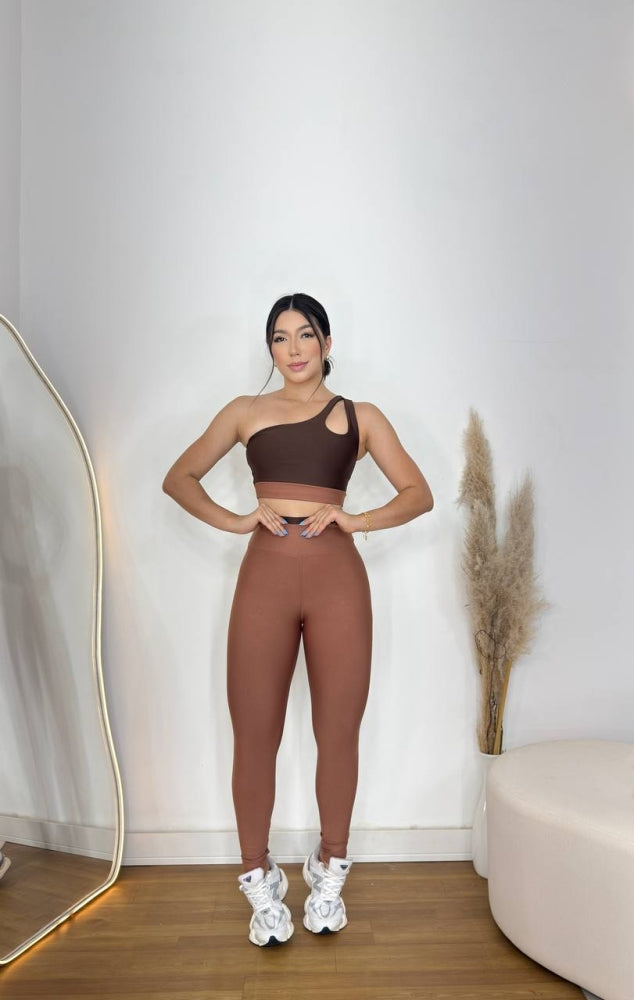 Conjunto Bicolor de legging Top Gota