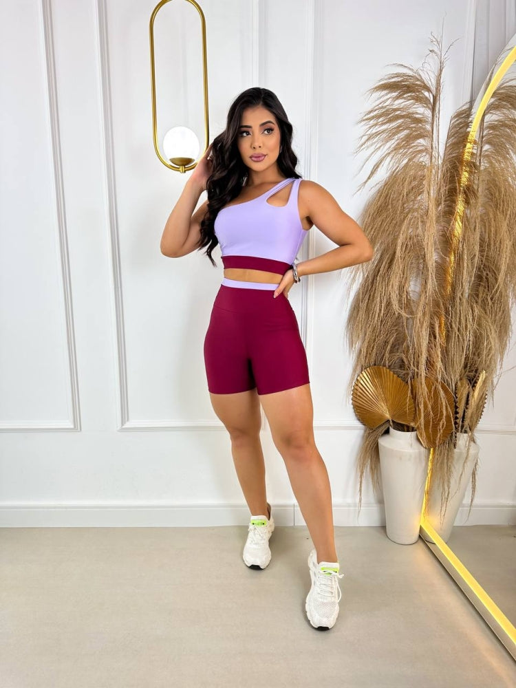 Conjunto Bicolor de short Top Gota