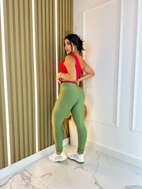 Conjunto Bicolor de legging Top Gota