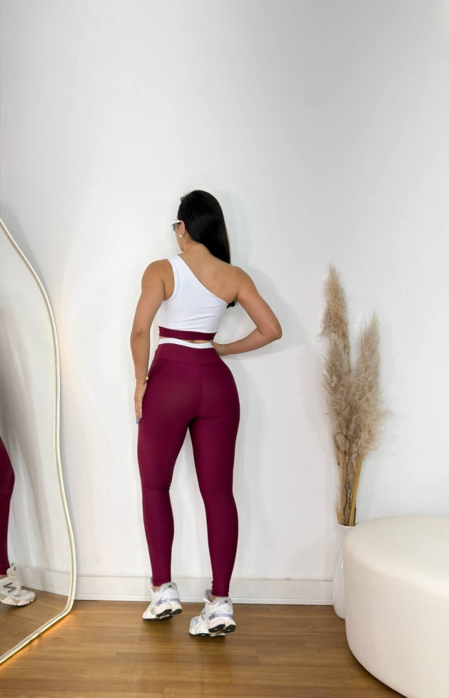 Conjunto Bicolor de legging Top Gota