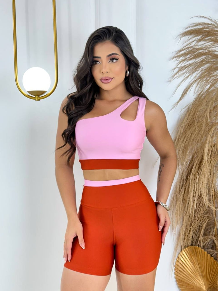 Conjunto Bicolor de short Top Gota