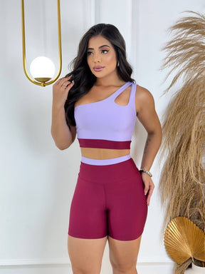 Conjunto Bicolor de short Top Gota