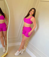 Conjunto Short Animal Print Poliamida